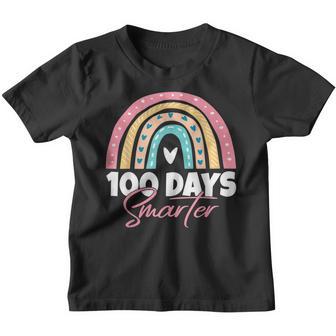 Funny 100 Days Smarter Happy 100Th Day Of School Gifts V3 Youth T-shirt - Thegiftio UK