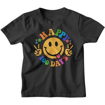 Funny 100Th Day Of School For Teachers Kids Happy 100 Days Youth T-shirt - Thegiftio UK