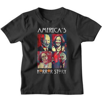 Funny Americas Horror Story Biden Halloween Costume Youth T-shirt - Thegiftio UK