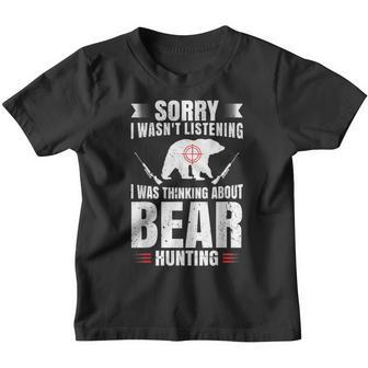 Funny Bear Hunting Lover Fan Hunter Hobby Gun Wildlife Gift Youth T-shirt - Thegiftio UK