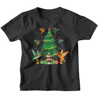 Funny Birds Christmas Tree Snowflakes Bird Lovers Girl Boy Youth T-shirt - Thegiftio UK