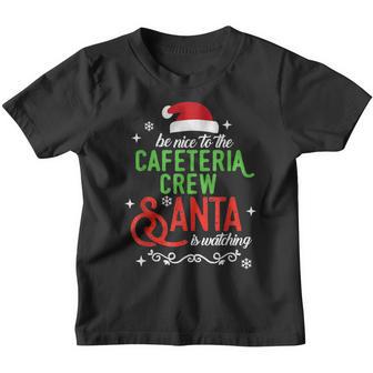Funny Cafeteria Squad Crew Christmas School Lunch Lady Xmas Youth T-shirt - Thegiftio UK