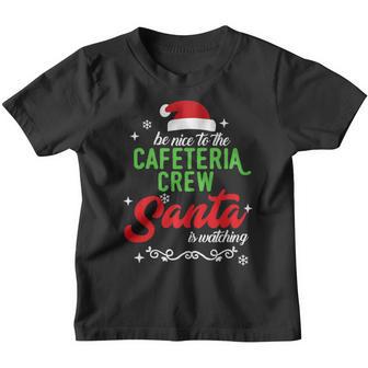 Funny Cafeteria Squad Crew Christmas School Lunch Lady Xmas Youth T-shirt - Thegiftio UK