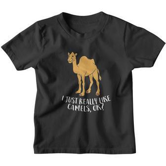 Funny Camels I Just Really Like Camels Ok Funny Camel Gift Youth T-shirt - Thegiftio UK