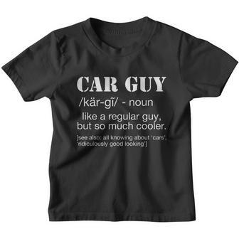 Funny Car Guy Car Guy Definition Gear Head Youth T-shirt - Monsterry