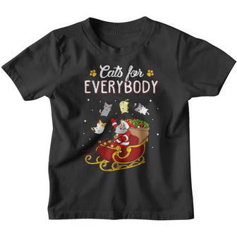 Funny Cats For Everybody Cat Christmas Ugly Christmas Youth T-shirt - Thegiftio UK
