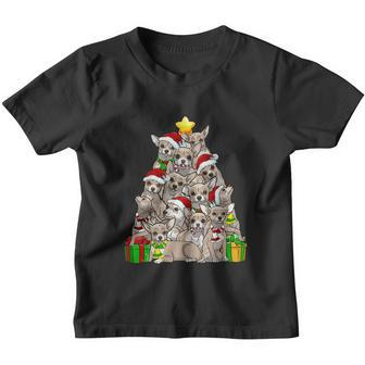 Funny Christmas Chihuahua Pajama Shirt Tree Dog Dad Mom Xmas Youth T-shirt - Monsterry UK