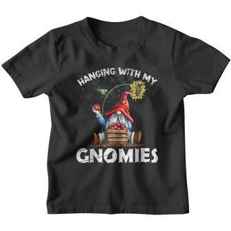 Funny Christmas Gnome Hanging With My Gnomies Men Women Kids Youth T-shirt - Thegiftio UK