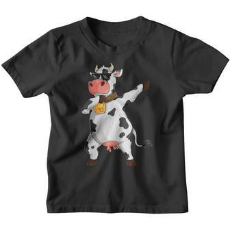 Funny Dabbing Cow Lover Farming Cow Girl Women Boy Men Kids Youth T-shirt - Thegiftio UK