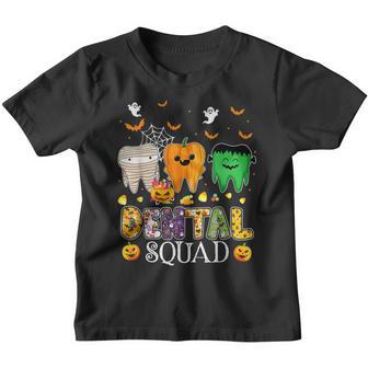 Funny Dental Spooky Squad Costume Denstist Halloween V13 Youth T-shirt - Thegiftio UK