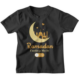 Funny Fasting Mode Ramadan On Cool Islamic Fasting For Kids Youth T-shirt | Mazezy