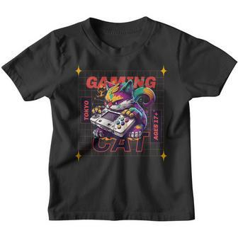 Funny Gamer Gamer Gaming Cat Tokyo Youth T-shirt | Mazezy