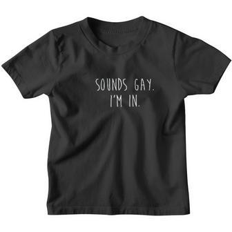 Funny Gay Pride Sounds Gay I Am In Lgbtq Minimal Corner Youth T-shirt - Thegiftio UK