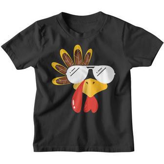 Funny Gobble Turkey Thanksgiving Face Costume Boys Girls Kid Youth T-shirt - Thegiftio UK