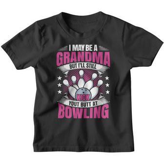 Funny Grandma Player 455 Bowling Bowler Youth T-shirt - Thegiftio UK