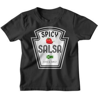 Funny Group Condiment Team Halloween Costume Spicy Salsa Youth T-shirt - Thegiftio UK