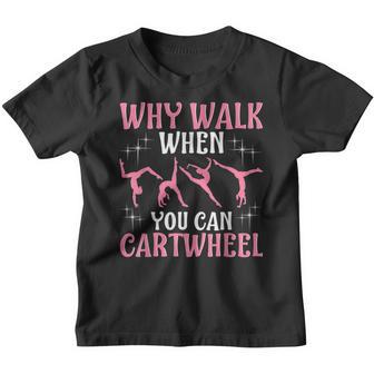 Funny Gymnastics Gymnast Gift For Girls Women Cool Cartwheel Youth T-shirt - Thegiftio UK