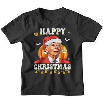 Funny Halloween Anti Joe Biden Confused Happy Christmas Xmas Youth T-shirt - Thegiftio UK