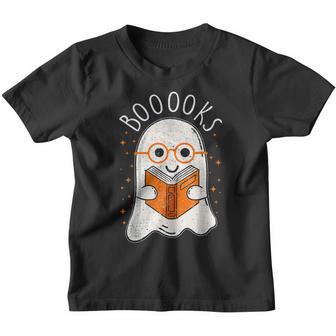 Funny Halloween Booooks Cute Ghost Reading Library Books V2 Youth T-shirt - Thegiftio UK