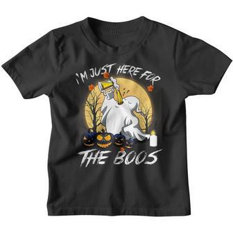 Funny Halloween Im Just Here For The Boos Costume Men Women Youth T-shirt - Thegiftio UK