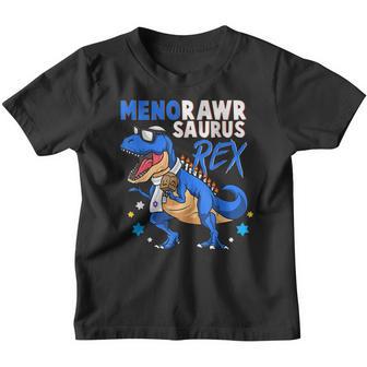 Funny Hanukkah Jewish Dinosaur Hanukkah Boys Kids T Rex Youth T-shirt - Thegiftio UK