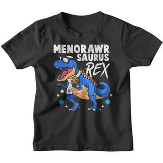 Funny Hanukkah T Rex Jewish Dinosaur Hanukkah Boys Kids Youth T-shirt - Thegiftio UK