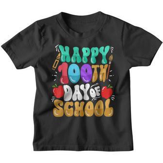 Funny Happy 100 Days Of School For Student & Teacher V2 Youth T-shirt - Thegiftio UK