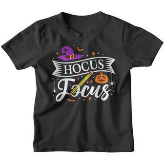 Funny Hocus Focus Teacher Appreciation Halloween Hocus Pocus Youth T-shirt - Thegiftio UK
