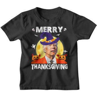 Funny Joe Biden Confused Merry Thanksgiving For Halloween V26 Youth T-shirt - Thegiftio UK