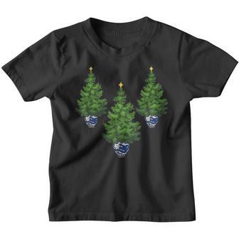 Funny Lightning Christmas Tree In Chinoiserie Bowl Adult Kid V2 Youth T-shirt - Thegiftio UK
