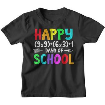 Funny Math Formula Happy 100 Days Of School Back To School Youth T-shirt | Seseable CA