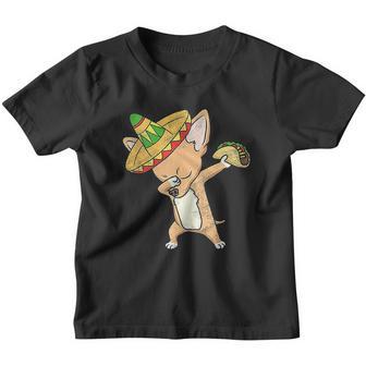 Funny Mexican Chihuahua Dog Taco Dabbing Youth T-shirt - Thegiftio UK