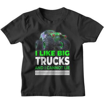 Funny Monster Truck - I Like Big Trucks For Kids And Adults Youth T-shirt - Thegiftio UK