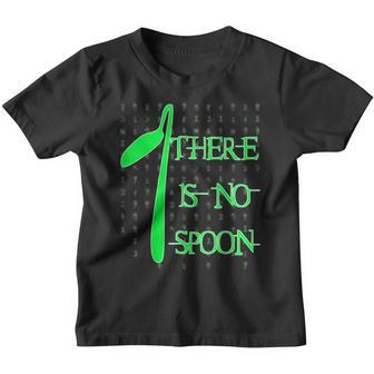 Funny Nerdy There Is No Spoon Video Gamer Computer Geek Gift Youth T-shirt - Thegiftio UK