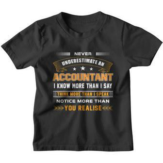 Funny Never Underestimate An Accountant Funny Gift Youth T-shirt - Monsterry