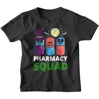Funny Pills Pharmacist Costume Halloween Pharmacy Squad Youth T-shirt - Thegiftio UK