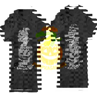 Funny Pumpkasaurus Pumpkin Dino Toddler Halloween Boys Kids Youth T-shirt - Thegiftio