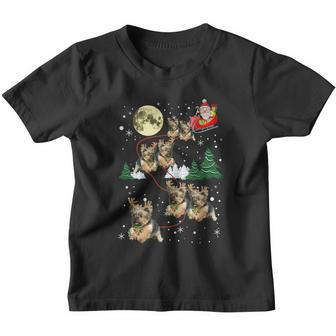 Funny Reindeer Yorkie Xmas Christmas Dog Lovers Gift Youth T-shirt - Monsterry CA