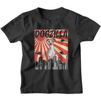 Funny Retro Japanese Dogzilla Whippet Youth T-shirt - Thegiftio UK