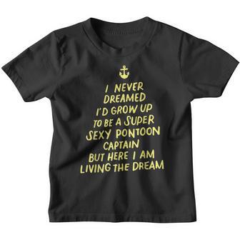 Funny Sexy Pontoon Captain Design Boat Captain Women Girls V4 Youth T-shirt - Thegiftio UK
