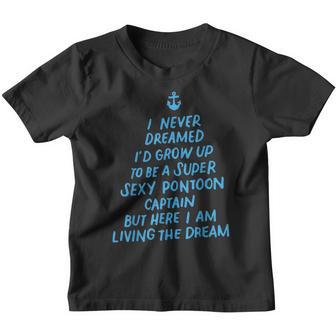 Funny Sexy Pontoon Captain Design Boat Captain Women Girls V5 Youth T-shirt - Thegiftio UK