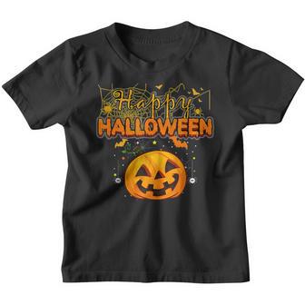 Funny Spooky Season Retro Pumpkin Happy Halloween V2 Youth T-shirt - Thegiftio UK