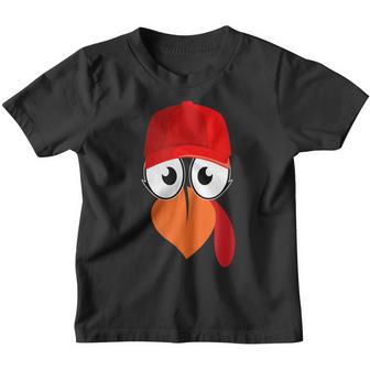 Funny Turkey Face Cap Thanksgiving Costume Gift Kids Adult Youth T-shirt - Thegiftio UK