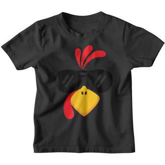 Funny Turkey Face Thanksgiving Cute Boys Girls Sunglasses Youth T-shirt - Thegiftio UK