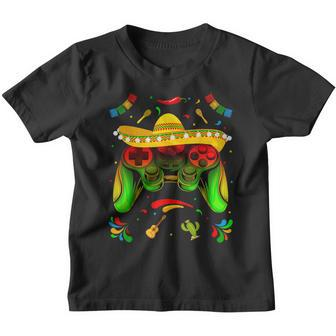Funny Video Game Cinco De Mayo Boys Kids Lets Fiesta Party Youth T-shirt | Mazezy