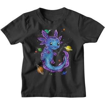Galaxy Axolotl Funny Goth Space Purple Blue Japan Girl Woman Youth T-shirt - Thegiftio UK
