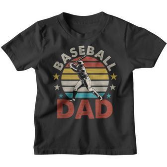 Game Day Baseball Dad Baseball Lover Fathers Day Retro Youth T-shirt - Thegiftio UK
