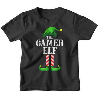 Gamer Elf Matching Family Group Christmas Party V2 Youth T-shirt - Thegiftio UK