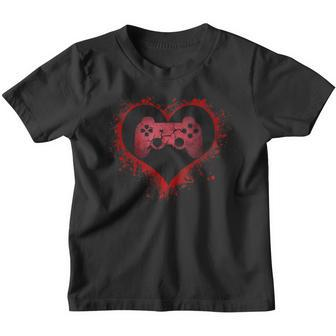 Gamer Heart Valentines Day Video Games Boys Kids Teens Gift Youth T-shirt | Mazezy DE