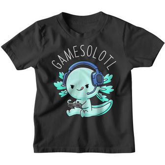 Gamesolotl Axolotl Fish Gamer Gaming Anime Lizard Video Game Youth T-shirt - Thegiftio UK